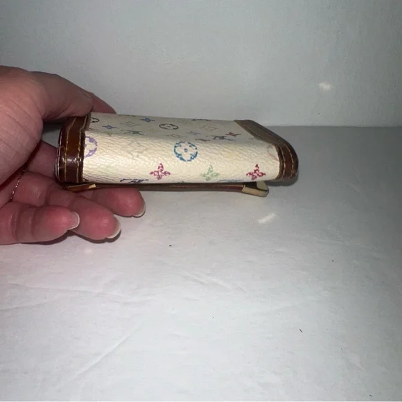 Louis Vuitton Murakami White Monogram Multicolor Porte Monnaie CardHolder MI1015 - Picture 16 of 17